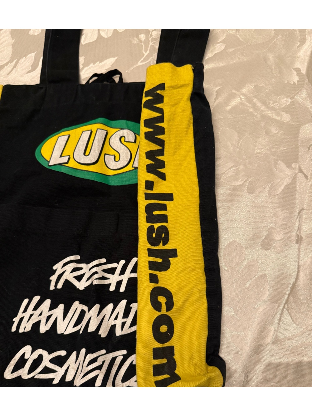 Lush Cosmetics “Fresh Handmade Cosmetics” Reusable Tote Bag - Vintage View 2